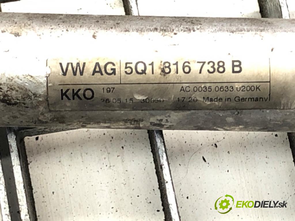 VW GOLF VII Variant (BA5, BV5) 2013 - 2022    1.6 TDI 81 kW [110 KM] olej napędowy 2013 - 2017  rúrka klimatizácie 5Q1816738B (Rúrky klimatizácie)