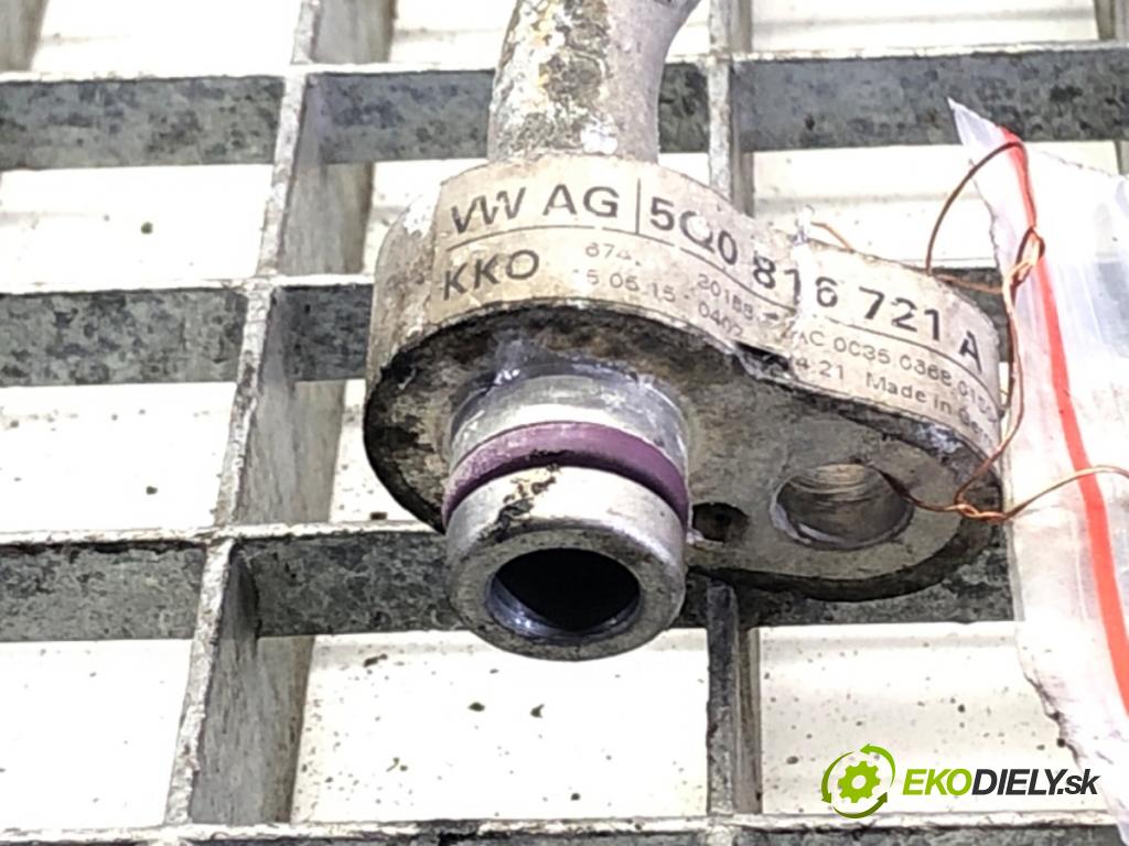 VW GOLF VII Variant (BA5, BV5) 2013 - 2022    1.6 TDI 81 kW [110 KM] olej napędowy 2013 - 2017  rúrka klimatizácie 5Q0816721A (Rúrky klimatizácie)
