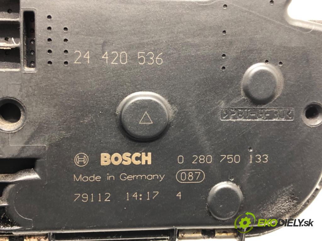 OPEL ASTRA G liftback (T98) 1998 - 2009    1.4 (F08, F48) 66 kW [90 KM] benzyna 2007 - 2009  Škrtiaca klapka 24420536 0280750133 (Škrtiace klapky)