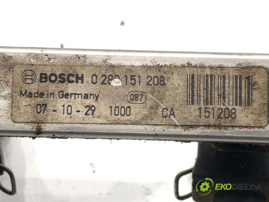 OPEL ASTRA G liftback (T98) 1998 - 2009    1.4 (F08, F48) 66 kW [90 KM] benzyna 2007 - 2009  Lišta vstrekovacia 0280151208 (Vstrekovacie lišty)