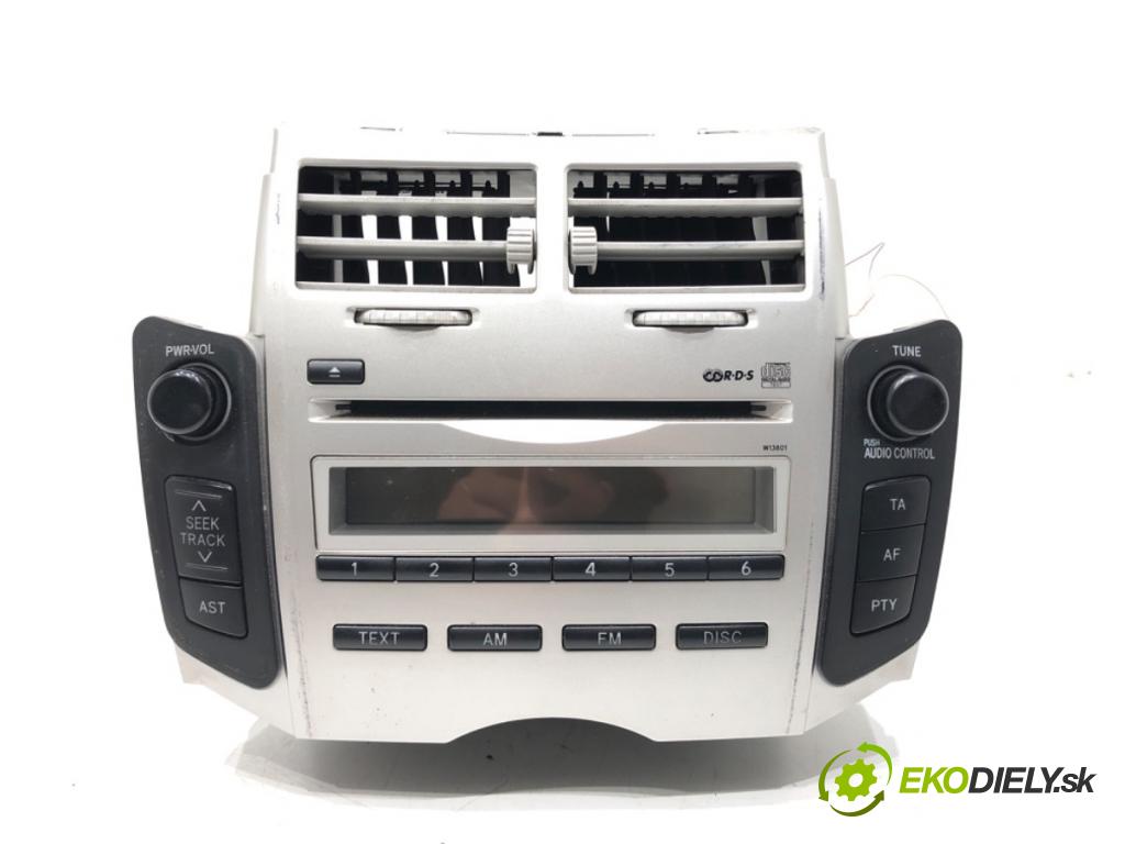 TOYOTA YARIS (_P9_) 2005 - 2014    1.0 VVT-i (KSP90_) 51 kW [69 KM] benzyna 2005 - 2011  RADIO 86120-0D200 (Audio zariadenia)