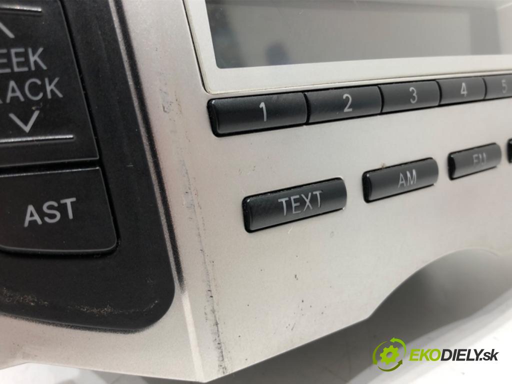 TOYOTA YARIS (_P9_) 2005 - 2014    1.0 VVT-i (KSP90_) 51 kW [69 KM] benzyna 2005 - 2011  RADIO 86120-0D200 (Audio zariadenia)