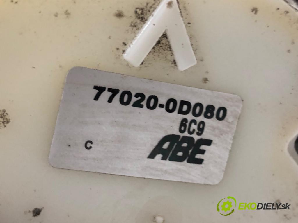 TOYOTA YARIS (_P9_) 2005 - 2014    1.0 VVT-i (KSP90_) 51 kW [69 KM] benzyna 2005 - 2011  pumpa paliva 77020-0D080