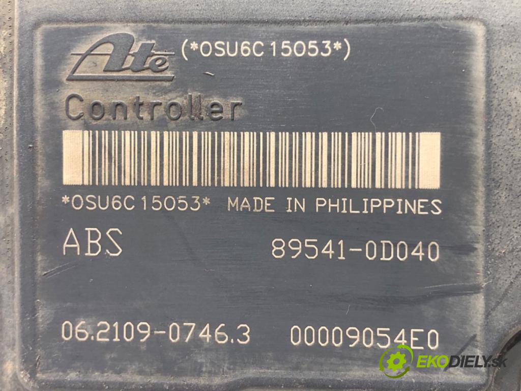 TOYOTA YARIS (_P9_) 2005 - 2014    1.0 VVT-i (KSP90_) 51 kW [69 KM] benzyna 2005 - 2011  Pumpa ABS 44510-0D030 (Pumpy ABS)