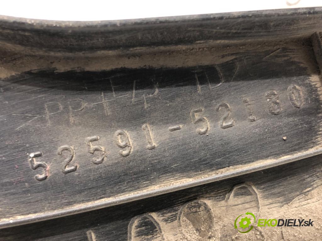 TOYOTA YARIS (_P9_) 2005 - 2014    1.0 VVT-i (KSP90_) 51 kW [69 KM] benzyna 2005 - 2011  podblatník pravý zadní část BLATNÍK: 52591-52180