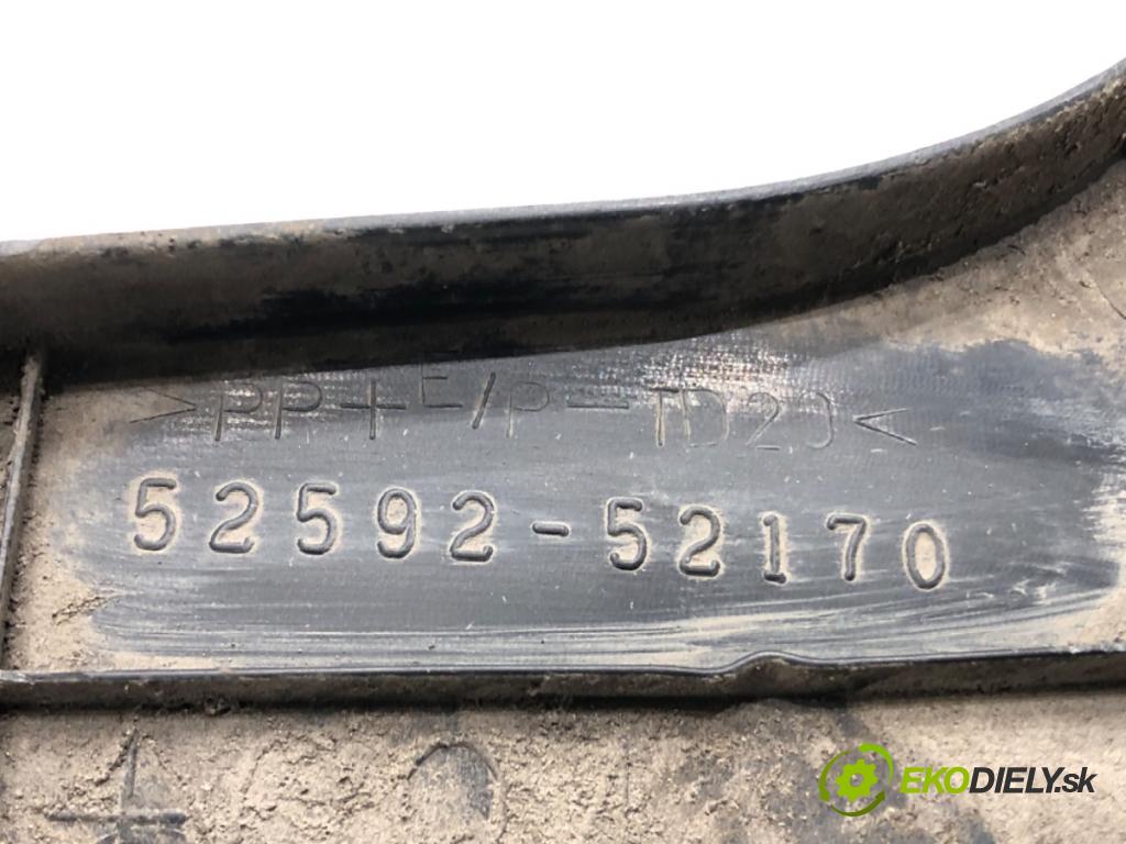 TOYOTA YARIS (_P9_) 2005 - 2014    1.0 VVT-i (KSP90_) 51 kW [69 KM] benzyna 2005 - 2011  podblatník levý zadní část BLATNÍK: 52592-52170