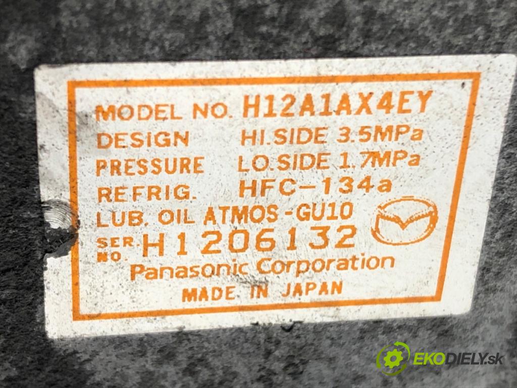 MAZDA 3 (BL) 2008 - 2014    1.6 MZR (BL14) 77 kW [105 KM] benzyna 2008 - 2014  kompresor klimatizace H12A1AX4EY (Kompresory)