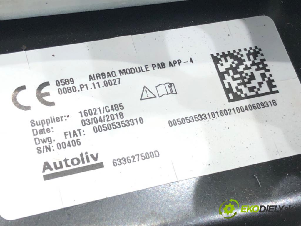 ALFA ROMEO STELVIO (949_) 2016 - 2022    2.0 (949AXA2A) 206 kW [280 KM] benzyna 2016 - 2022  AirBag spolujazdca 00505353310 (Airbagy)