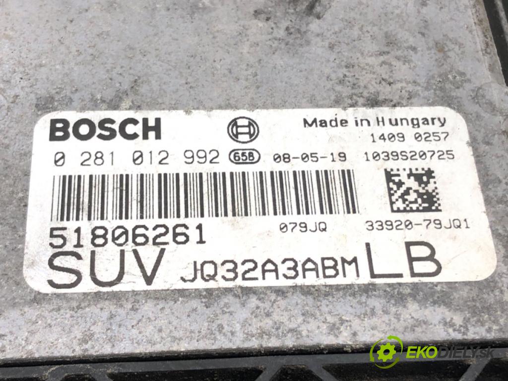 FIAT SEDICI (189_) 2006 - 2014    1.9 D Multijet 4x4 88 kW [120 KM] olej napędowy 2006 - 2011  riadiaca jednotka Motor 0281012992 (Riadiace jednotky)