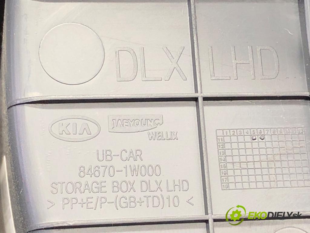 KIA RIO III (UB) 2011 - 2017    1.2 51 kW [69 KM] benzyna 2011 - 2017  Tunel stredový 84670-1W000 (Stredový tunel / panel)