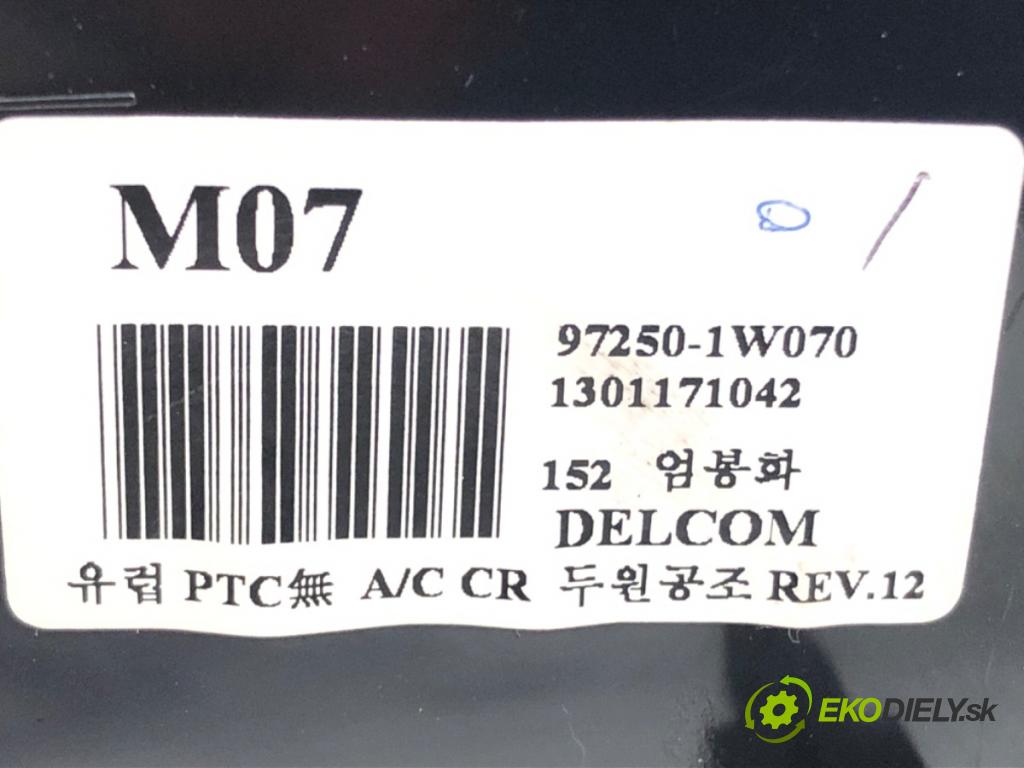 KIA RIO III (UB) 2011 - 2017    1.2 51 kW [69 KM] benzyna 2011 - 2017  Panel ovládania kúrenia 97250-1W070 (Prepínače, spínače, tlačidlá a ovládače kúrenia)