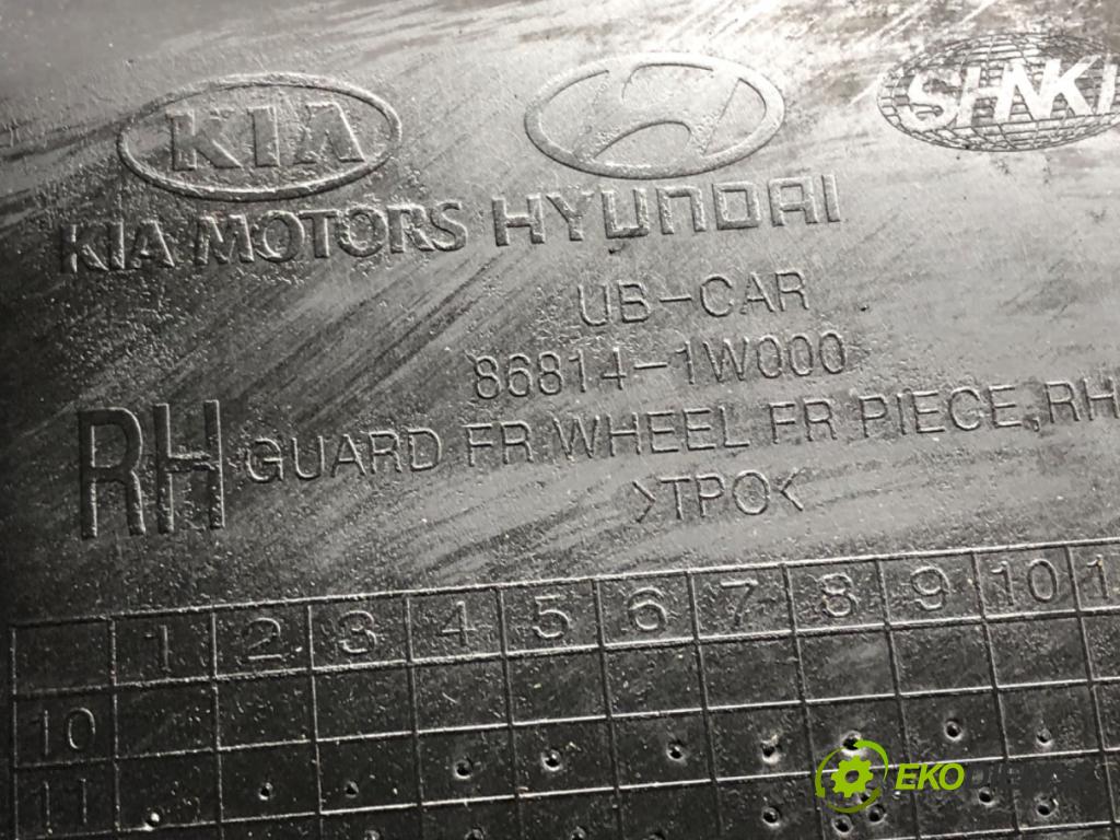 KIA RIO III (UB) 2011 - 2017    1.2 51 kW [69 KM] benzyna 2011 - 2017  podblatník pravý přední část 86814-1W000