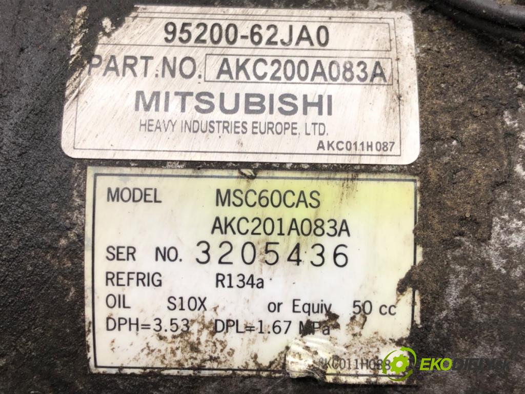 SUZUKI SX4 (EY, GY) 2006 - 2022    1.6 VVT (RW 416) 79 kW [107 KM] benzyna 2006 - 2022  kompresor klimatizace 95200-62JA0 (Kompresory)