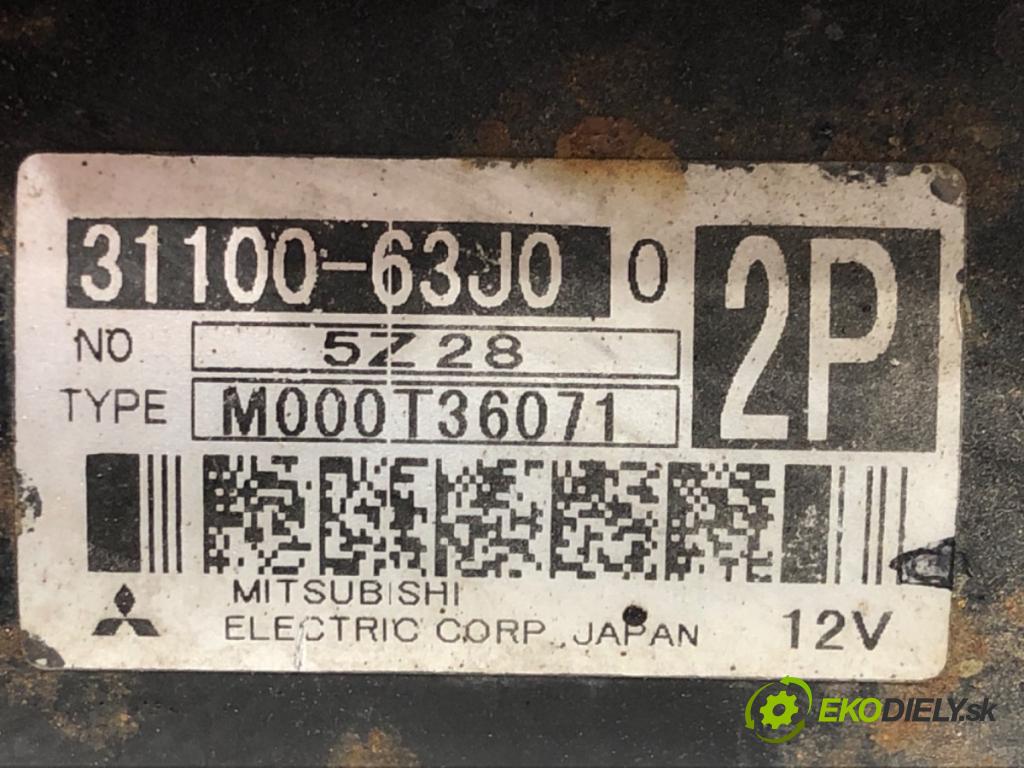 SUZUKI SX4 (EY, GY) 2006 - 2022    1.6 VVT (RW 416) 79 kW [107 KM] benzyna 2006 - 2022  Štartér 31100-63J0 (Štartéry)