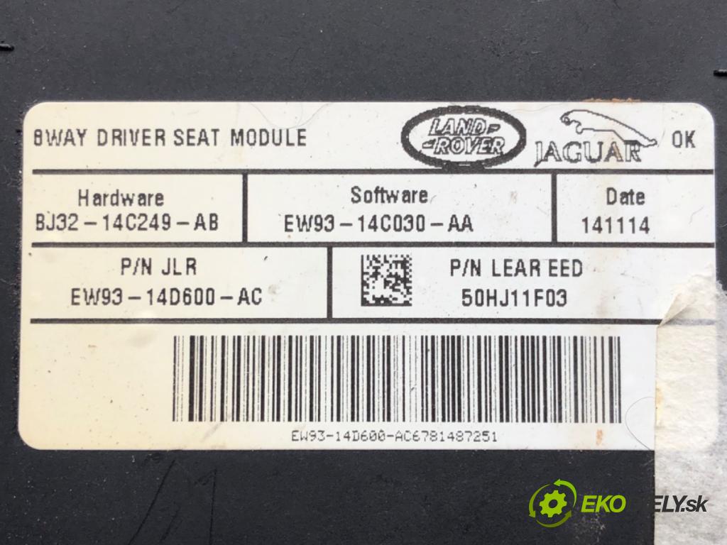 JAGUAR XJ (X351) 2009 - 2022    3.0 SDV6 202 kW [275 KM] olej napędowy 2009 - 2016  Modul sedačky BJ32-14C249-AB