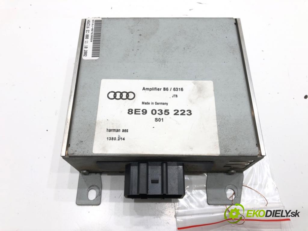 AUDI A4 B6 Avant (8E5) 2000 - 2005    1.9 TDI 74 kW [101 KM] olej napędowy 2001 - 2004  Zosilňovač 8E9035223 (Zosilňovače)