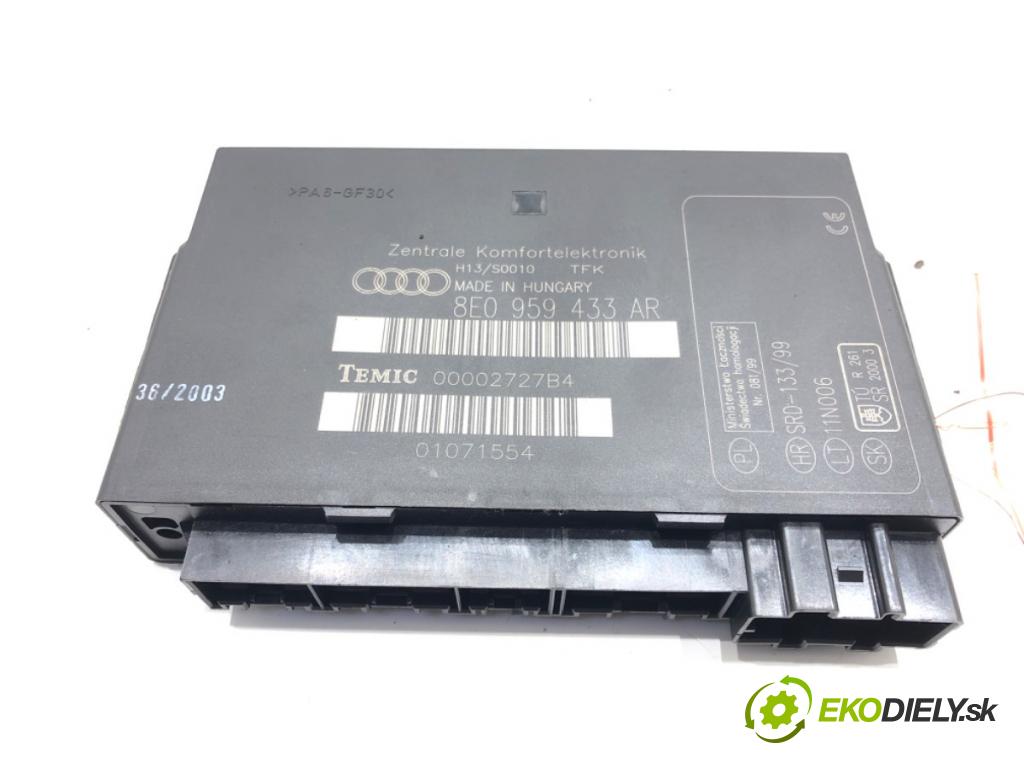 AUDI A4 B6 Avant (8E5) 2000 - 2005    1.9 TDI 74 kW [101 KM] olej napędowy 2001 - 2004  Modul komfortu 8E0959433AR (Moduly komfortu)