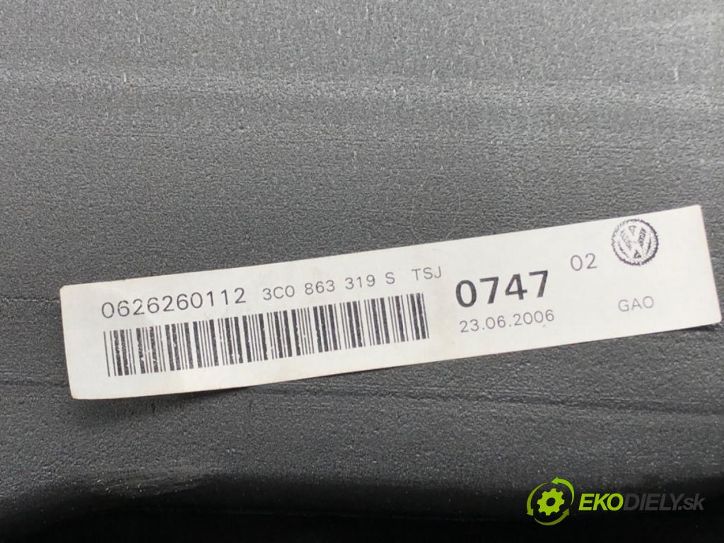 VW PASSAT B6 Variant (3C5) 2005 - 2011    2.0 TFSI 147 kW [200 KM] benzyna 2005 - 2010  Lakťová opierka 3C0863319S (Lakťové opierky)