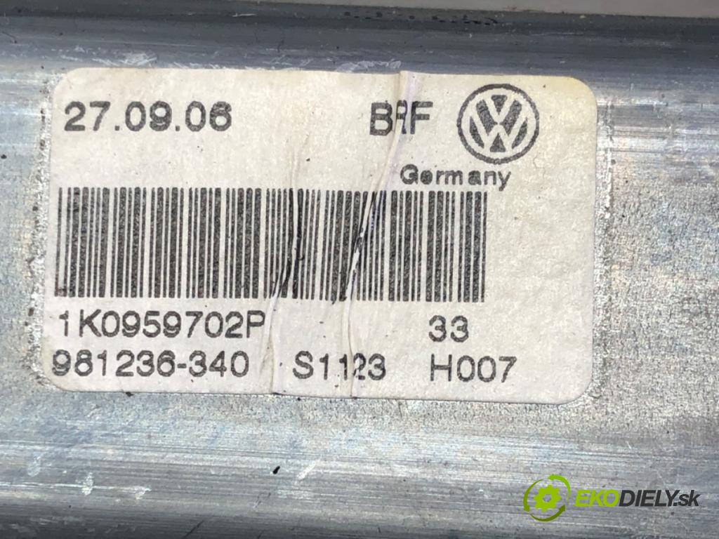 VW PASSAT B6 Variant (3C5) 2005 - 2011    2.0 TFSI 147 kW [200 KM] benzyna 2005 - 2010  mechanismus okna pravý přední část 1K0959792L