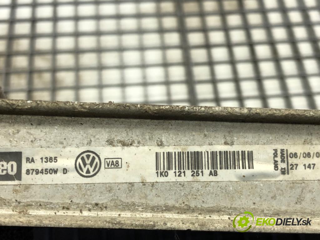 VW PASSAT B6 Variant (3C5) 2005 - 2011    2.0 TFSI 147 kW [200 KM] benzyna 2005 - 2010  Chladič vody 1K0121251AB (Chladiče vody)