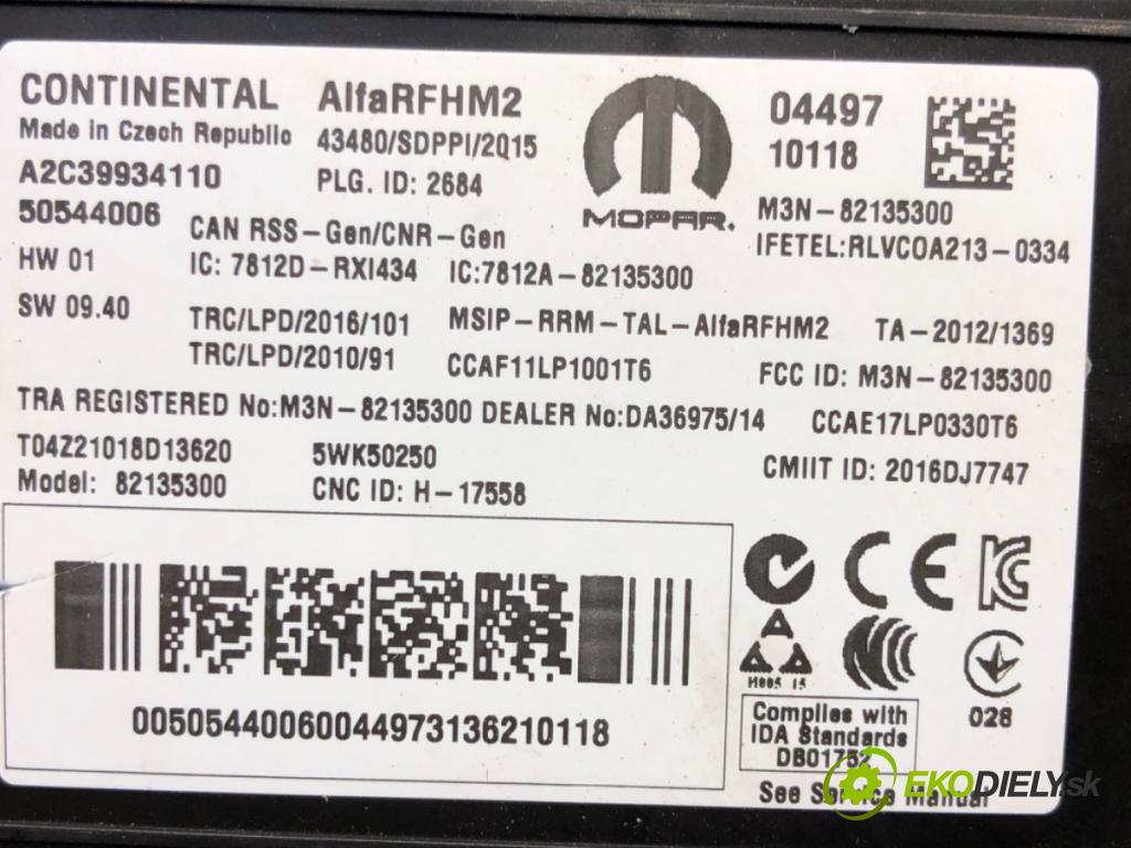 ALFA ROMEO STELVIO (949_) 2016 - 2022    2.0 (949AXA2A) 206 kW [280 KM] benzyna 2016 - 2022  Modul Riadiaca jednotka 50544006 (Ostatné)