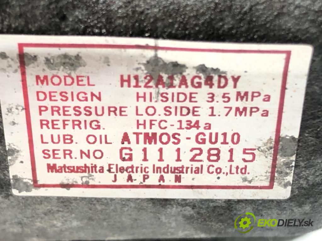MAZDA 3 (BK) 2003 - 2009    1.6 (BK14) 77 kW [105 KM] benzyna 2003 - 2009  kompresor klimatizace H12A1AG4DY (Kompresory)