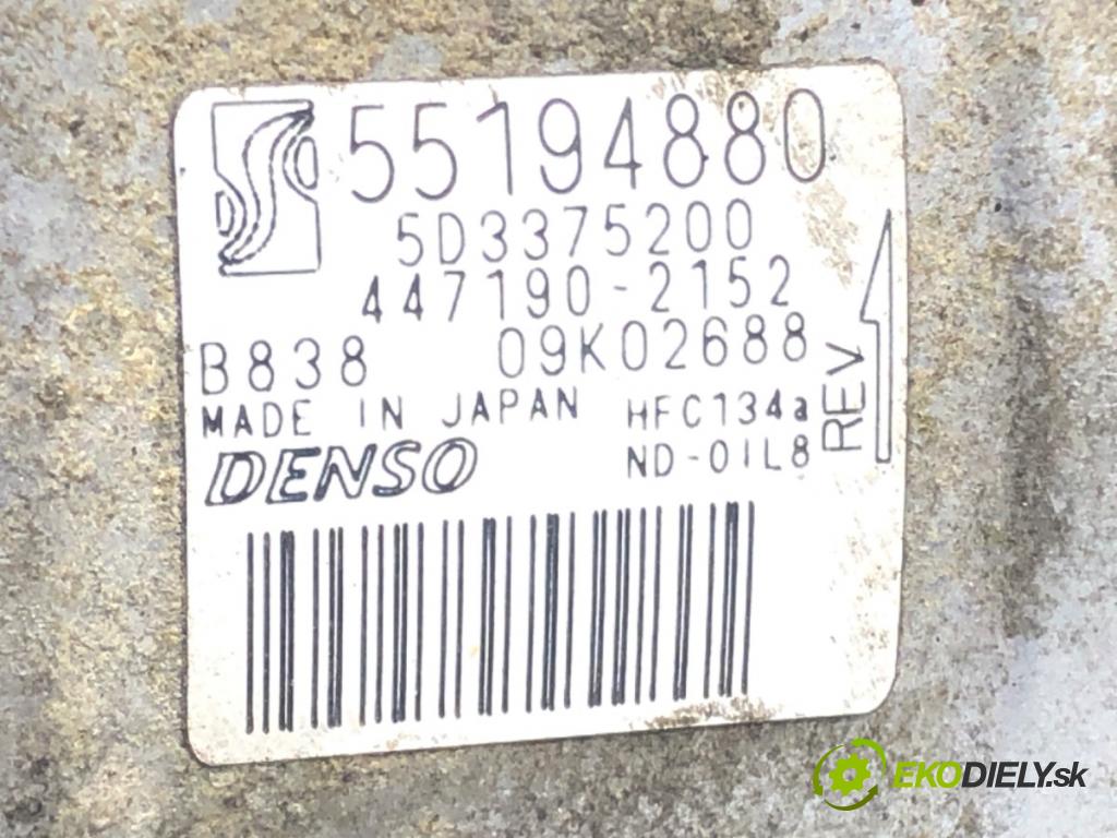 FIAT GRANDE PUNTO (199_) 2005 - 2022    1.4 (199AXB11, 199AXB1A, 199BXB1A, 199AXL1A) 57 kW [77 KM] benzyna 2005 - 2015  kompresor klimatizace 55194880 (Kompresory)