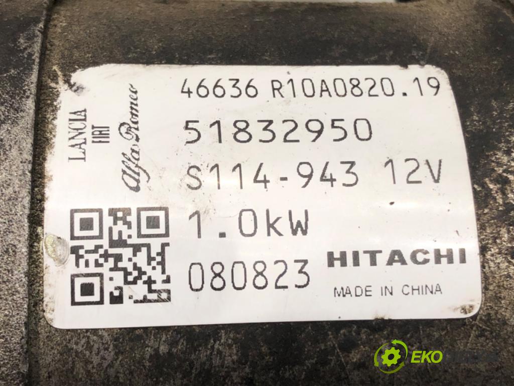 FIAT GRANDE PUNTO (199_) 2005 - 2022    1.4 (199AXB11, 199AXB1A, 199BXB1A, 199AXL1A) 57 kW [77 KM] benzyna 2005 - 2015  Štartér 51832950 (Štartéry)