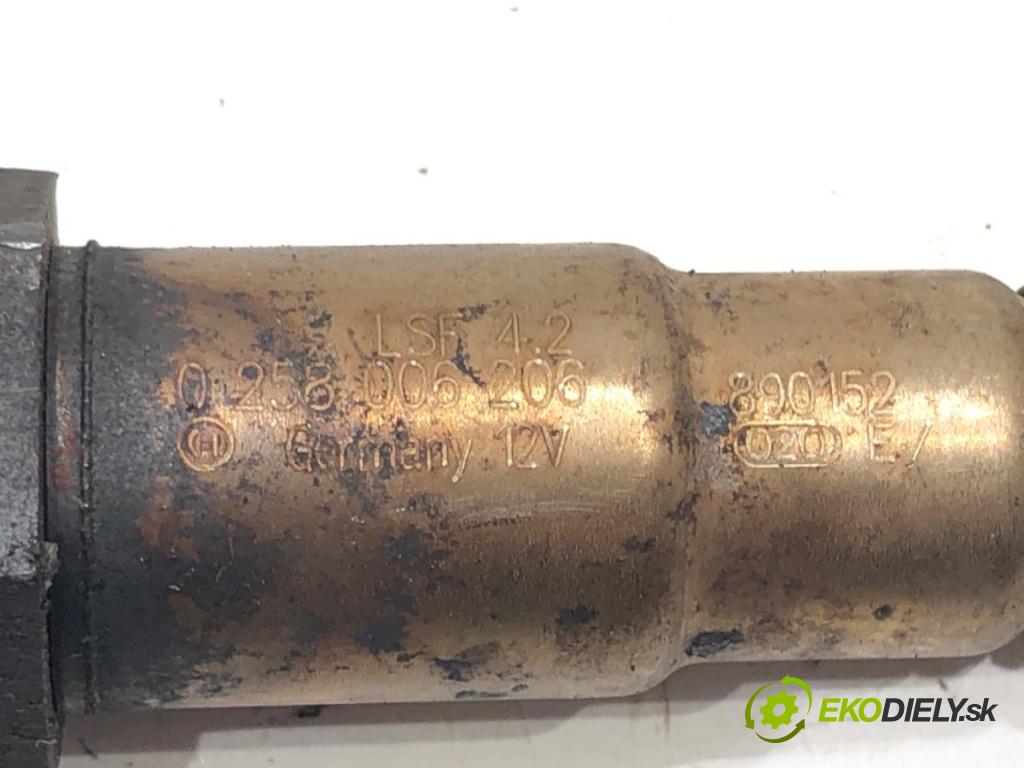 FIAT GRANDE PUNTO (199_) 2005 - 2022    1.4 (199AXB11, 199AXB1A, 199BXB1A, 199AXL1A) 57 kW [77 KM] benzyna 2005 - 2015  sonda lambda predný 0258006206 (Lambda sondy)