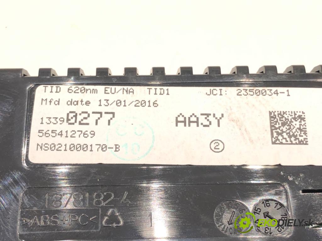 OPEL MERIVA B nadwozie wielkoprzestrzenne (MPV) (S10) 2010 - 2017    1.4 (75) 74 kW [100 KM] benzyna 2010 - 2017  Displej 13390277 (Přístrojové desky, displeje)