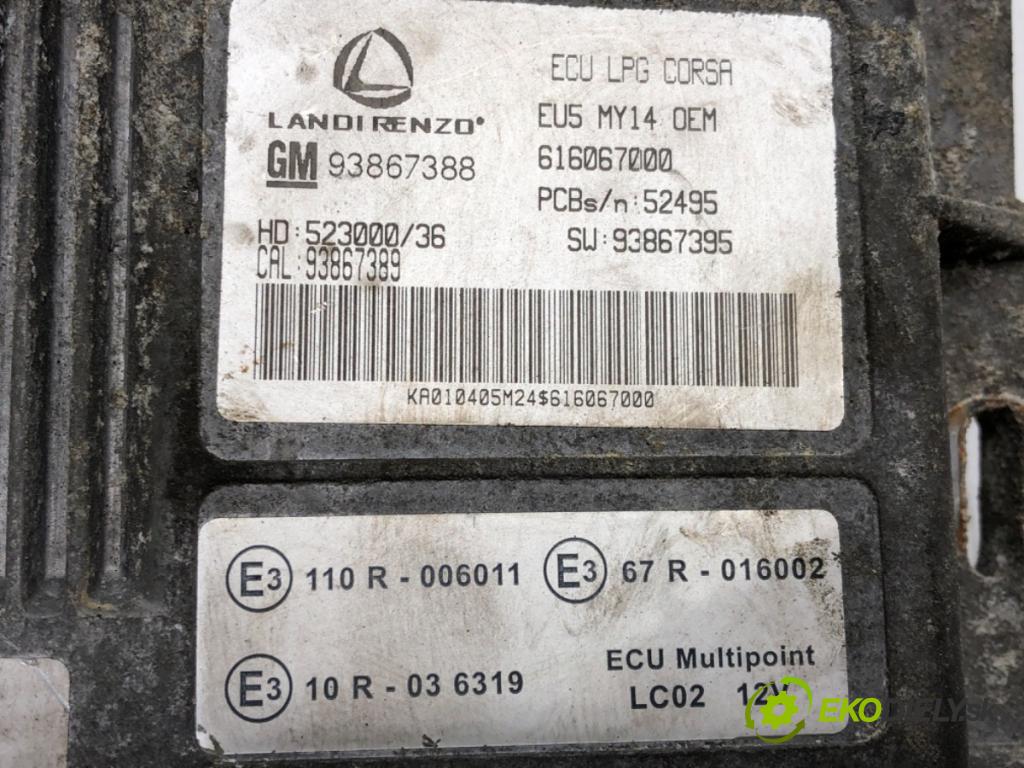 OPEL CORSA D (S07) 2006 - 2014    1.2 LPG (L08, L68) 63 kW [86 KM] Benzyna / gaz samochodowy (LPG) 2011 - 2014  riadiaca jednotka do plynu LPG 93867388 (Riadiace jednotky)