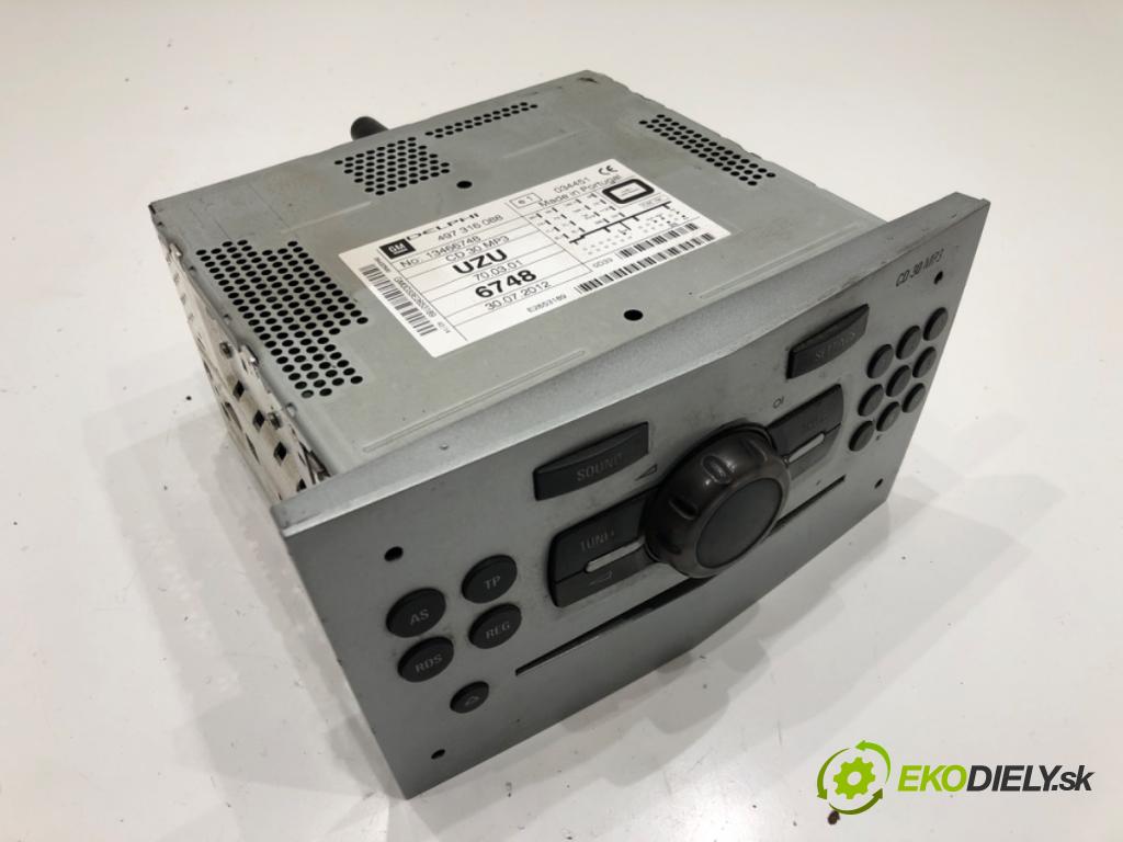 OPEL CORSA D (S07) 2006 - 2014    1.2 LPG (L08, L68) 63 kW [86 KM] Benzyna / gaz samochodowy (LPG) 2011 - 2014  RADIO 13466748 (Audio zariadenia)