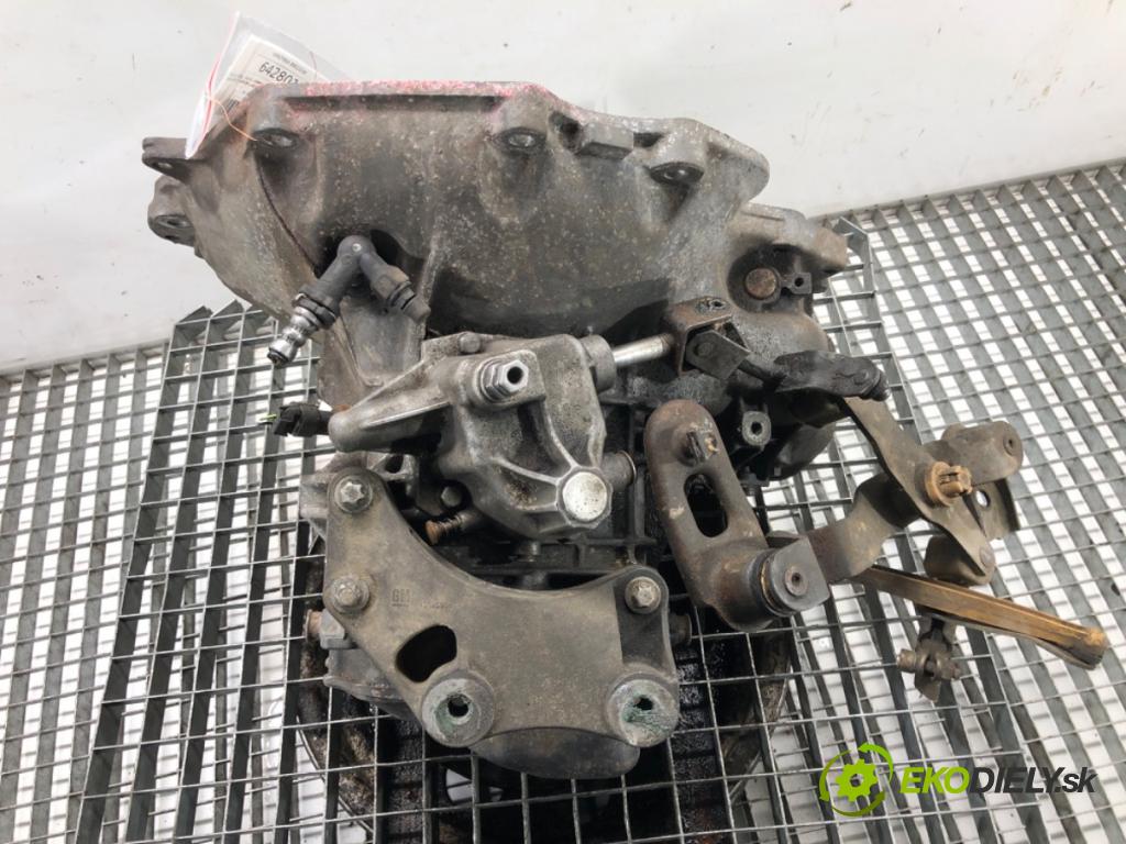 OPEL CORSA D (S07) 2006 - 2014    1.2 LPG (L08, L68) 63 kW [86 KM] Benzyna / gaz samochodowy (LPG) 2011 - 2014  Prevodovka F17C419 (Prevodovky)