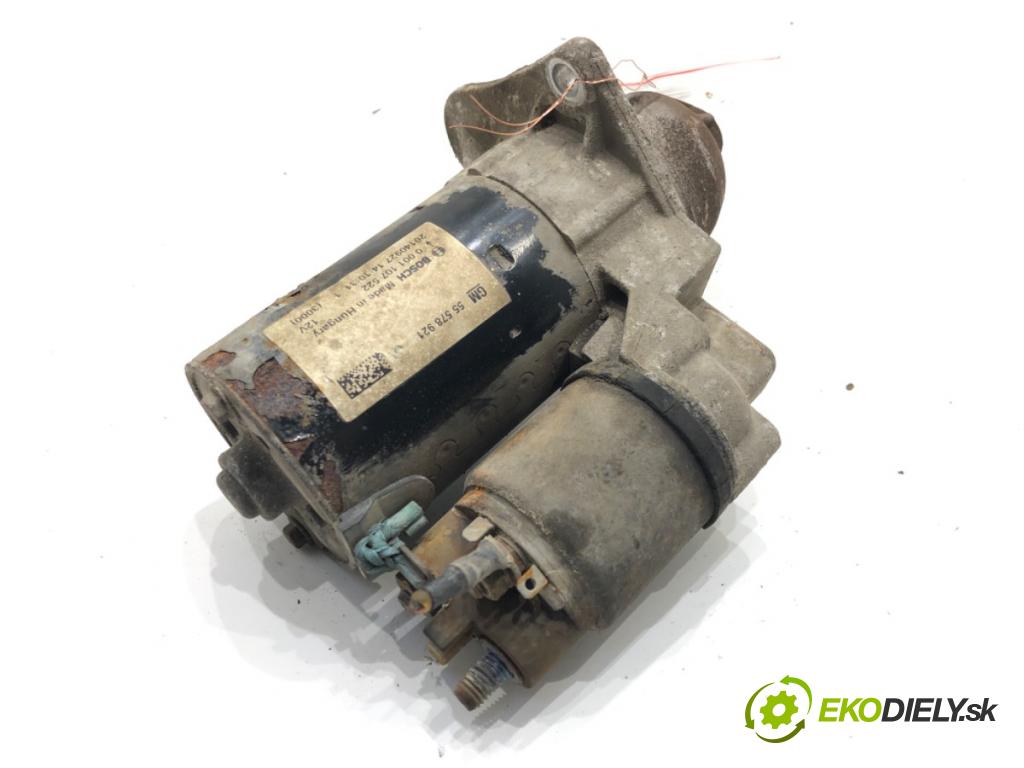 OPEL CORSA D (S07) 2006 - 2014    1.2 LPG (L08, L68) 63 kW [86 KM] Benzyna / gaz samochodowy (LPG) 2011 - 2014  Štartér 55578921 0001107522 (Štartéry)
