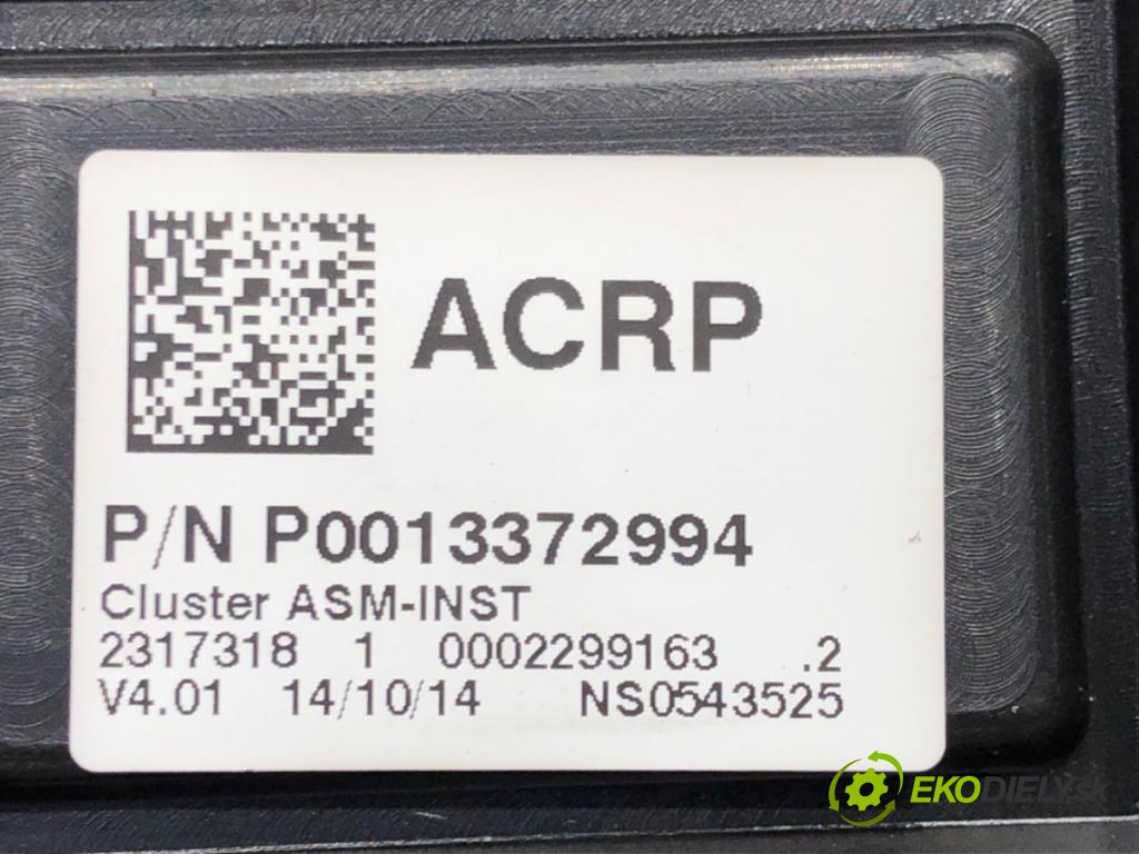 OPEL CORSA D (S07) 2006 - 2014    1.2 LPG (L08, L68) 63 kW [86 KM] Benzyna / gaz samochodowy (LPG) 2011 - 2014  Prístrojovka P0013372994 (Prístrojové dosky, displeje)