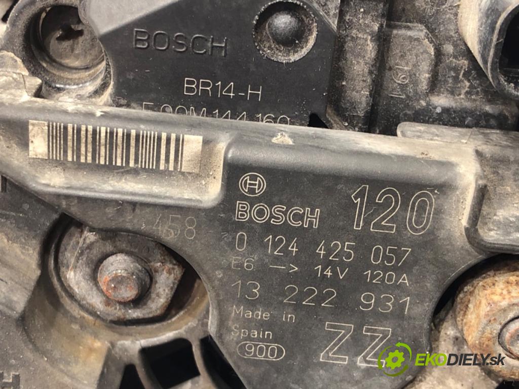 OPEL CORSA D (S07) 2006 - 2014    1.2 LPG (L08, L68) 63 kW [86 KM] Benzyna / gaz samochodowy (LPG) 2011 - 2014  Alternátor 13222931 (Alternátory)