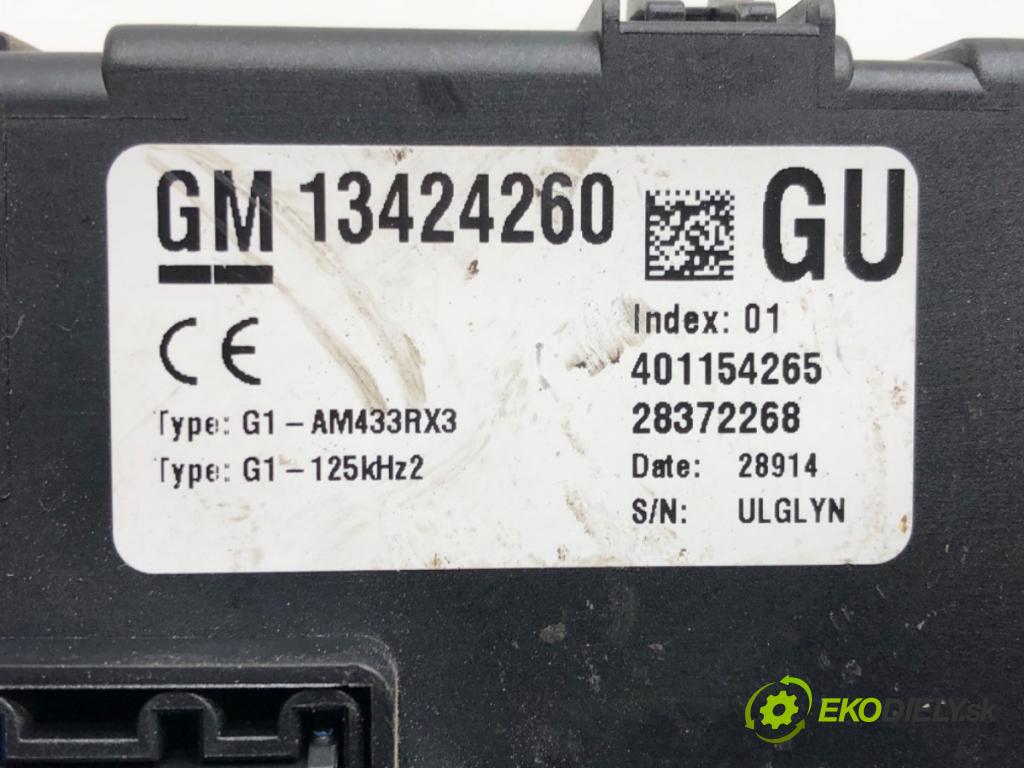 OPEL CORSA D (S07) 2006 - 2014    1.2 LPG (L08, L68) 63 kW [86 KM] Benzyna / gaz samochodowy (LPG) 2011 - 2014  modul BSI 13424260 (Pojistkové skříňky)