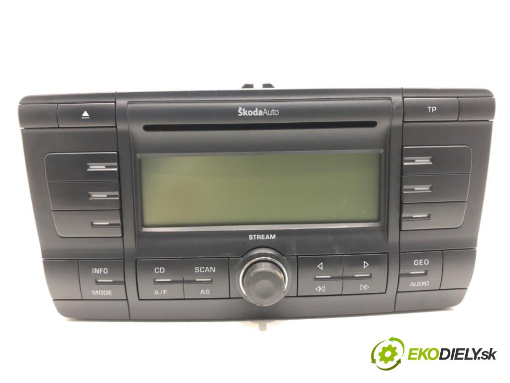 SKODA OCTAVIA II Combi (1Z5) 2004 - 2013    1.6 75 kW [102 KM] benzyna 2004 - 2013  RADIO 1Z0035161A (Audio zariadenia)