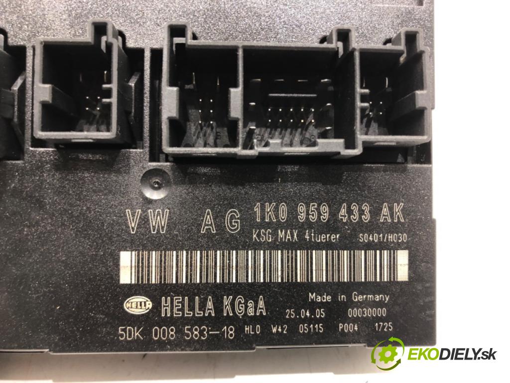 SKODA OCTAVIA II Combi (1Z5) 2004 - 2013    1.6 75 kW [102 KM] benzyna 2004 - 2013  Modul komfortu 1K0959433AK (Moduly komfortu)