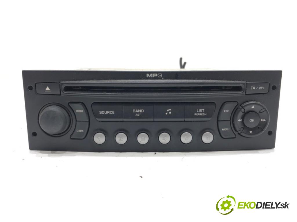 CITROEN C5 III (RD_) 2008 - 2022    2.0 HDi (RDRHDA) 100 kW [136 KM] olej napędowy 2008 - 2022  RADIO 7647198394 (Audio zariadenia)