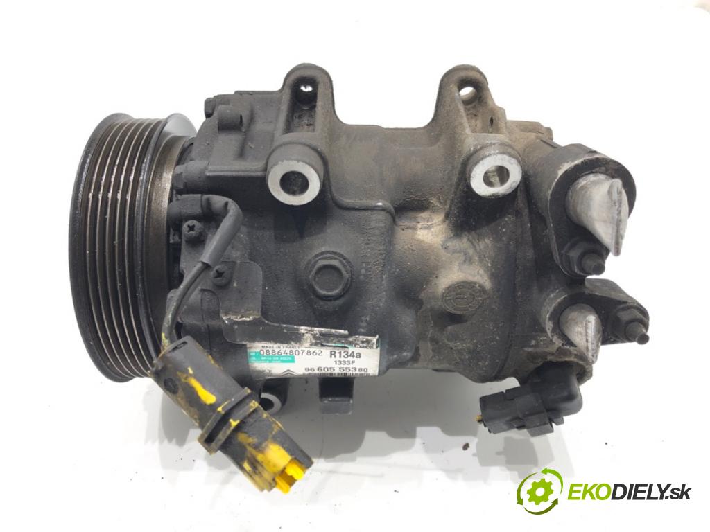 CITROEN C5 III (RD_) 2008 - 2022    2.0 HDi (RDRHDA) 100 kW [136 KM] olej napędowy 2008 - 2022  kompresor klimatizace 9660555380 (Kompresory)