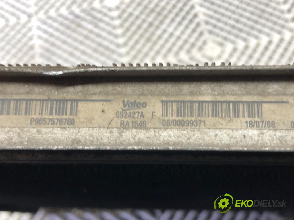 CITROEN C5 III (RD_) 2008 - 2022    2.0 HDi (RDRHDA) 100 kW [136 KM] olej napędowy 2008 - 2022  chladič vody 9657576780 (Chladiče vody)