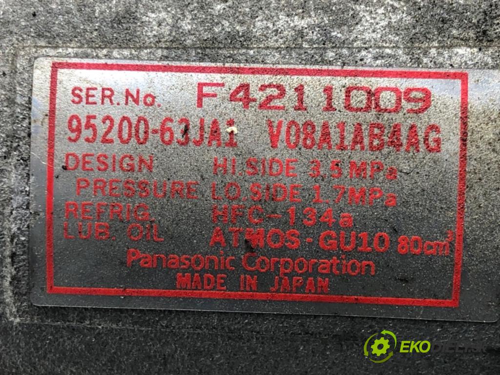 SUZUKI SWIFT III (MZ, EZ) 2005 - 2022    1.3 (RS 413) 68 kW [92 KM] benzyna 2005 - 2022  kompresor klimatizace 95200-63JA1 (Kompresory)