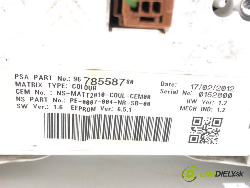 PEUGEOT 508 I (8D_) 2010 - 2018    2.0 HDi 120 kW [163 KM] olej napędowy 2010 - 2018  Prístrojovka 9678558780 (Prístrojové dosky, displeje)