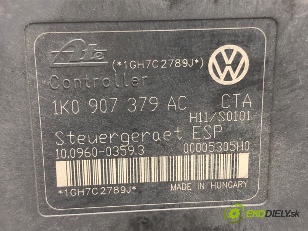 VW GOLF V (1K1) 2003 - 2010    2.0 GTI 147 kW [200 KM] benzyna 2004 - 2009  Pumpa ABS 1K0907379AC (Pumpy ABS)