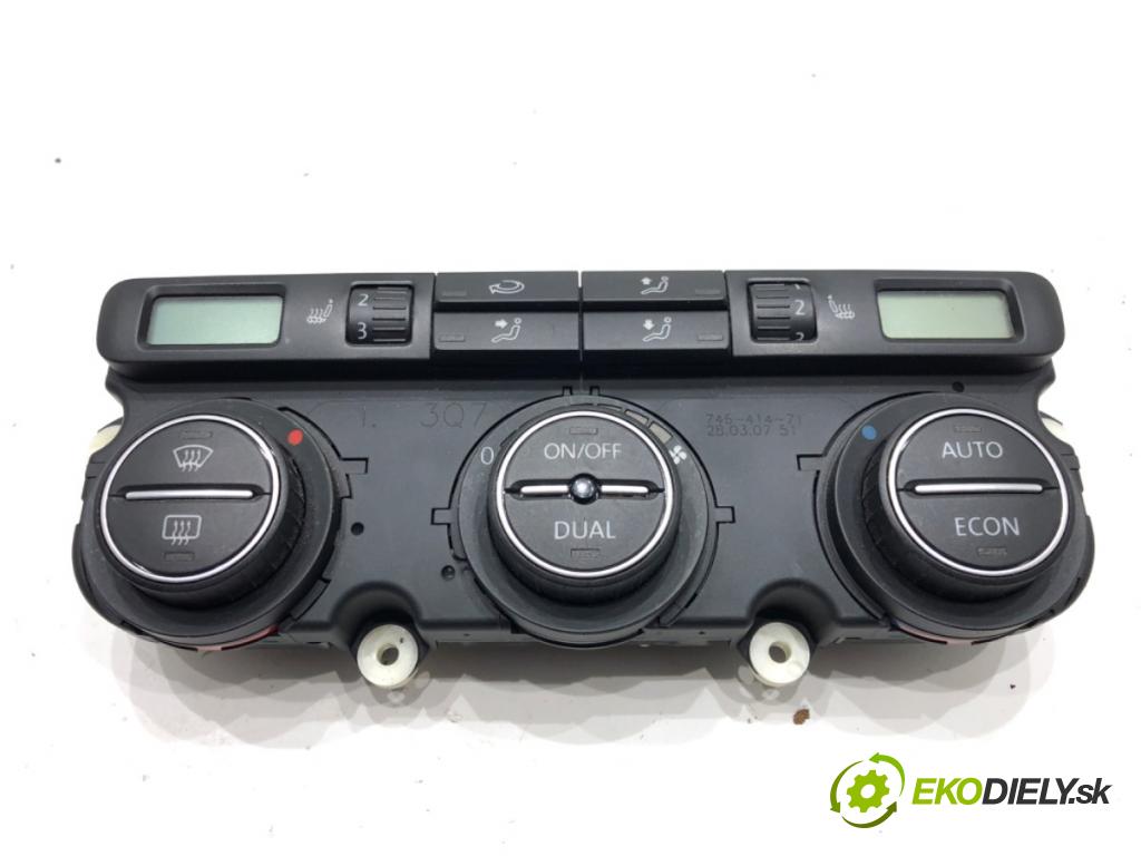 VW GOLF V (1K1) 2003 - 2010    2.0 GTI 147 kW [200 KM] benzyna 2004 - 2009  Panel ovládania kúrenia  (Prepínače, spínače, tlačidlá a ovládače kúrenia)