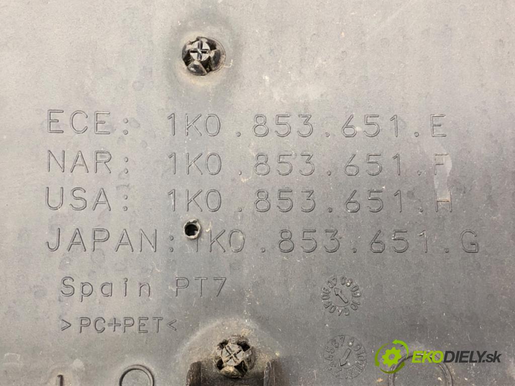 VW GOLF V (1K1) 2003 - 2010    2.0 GTI 147 kW [200 KM] benzyna 2004 - 2009  mřížka maska 1K0853651E (Mřížky (masky) chladičů)