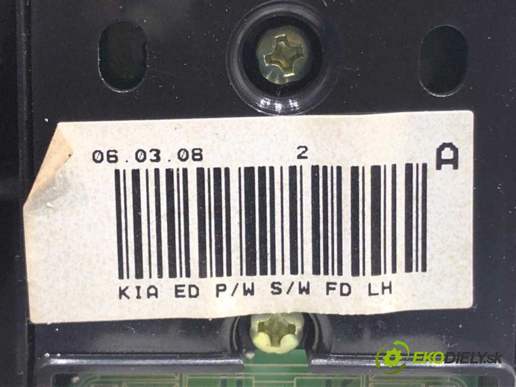 KIA CEED liftback (ED) 2006 - 2012    1.6 93 kW [126 KM] benzyna 2008 - 2012  Prepínač okien  (Prepínače, spínače, tlačidlá a ovládače kúrenia)