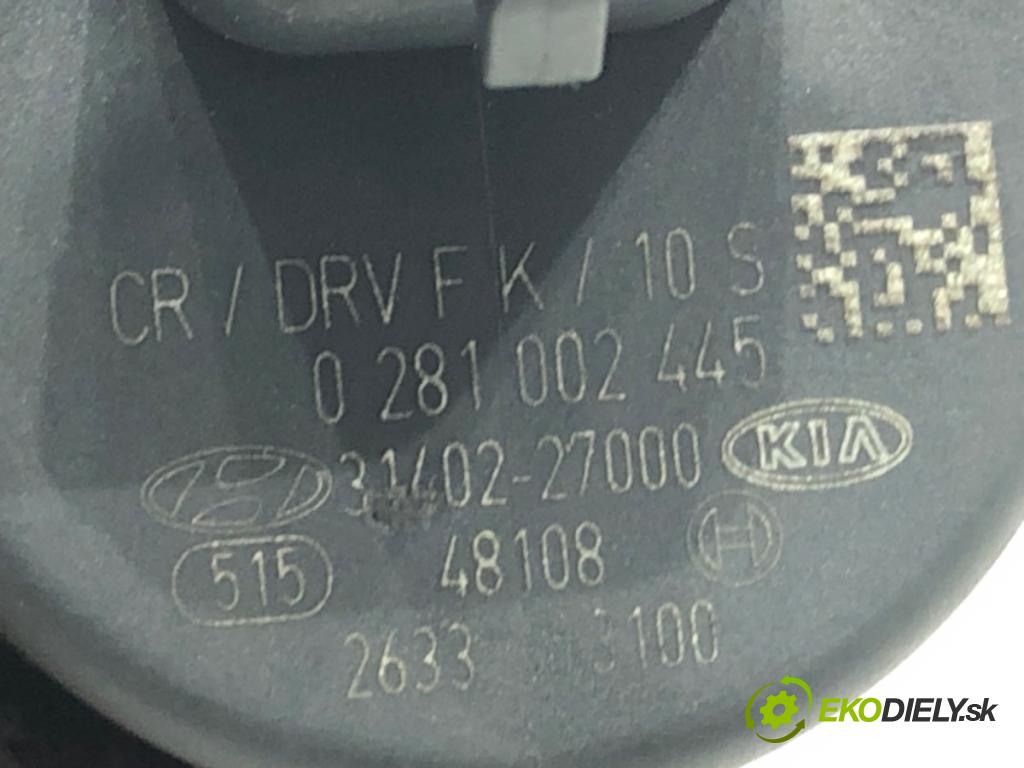 HYUNDAI SANTA FÉ I (SM) 2000 - 2006    2.0 CRDi 4x4 83 kW [113 KM] olej napędowy 2001 - 2006  Regulátor tlaku paliva 0281002445 (Ostatné)