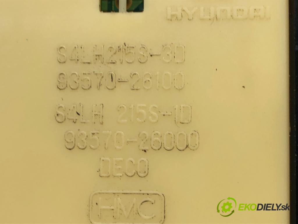 HYUNDAI SANTA FÉ I (SM) 2000 - 2006    2.0 CRDi 4x4 83 kW [113 KM] olej napędowy 2001 - 2006  Prepínač okien 93570-26100 (Prepínače, spínače, tlačidlá a ovládače kúrenia)
